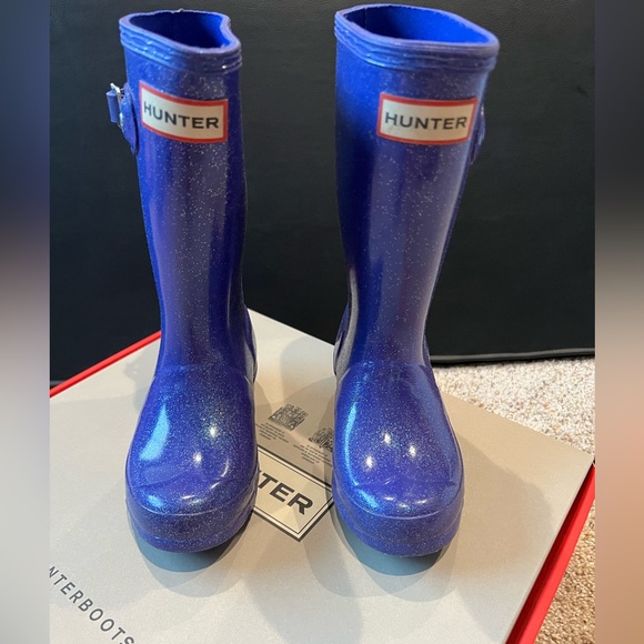 Hunter Original Kids Starcloud boots in Electric Storm - Picture 16 of 16